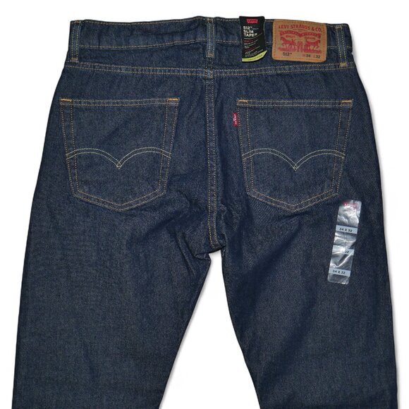 Levis 512 Men's Slim Taper Fit Jeans Dark Wash Denim Size 34x32 NWT - Picture 7 of 12